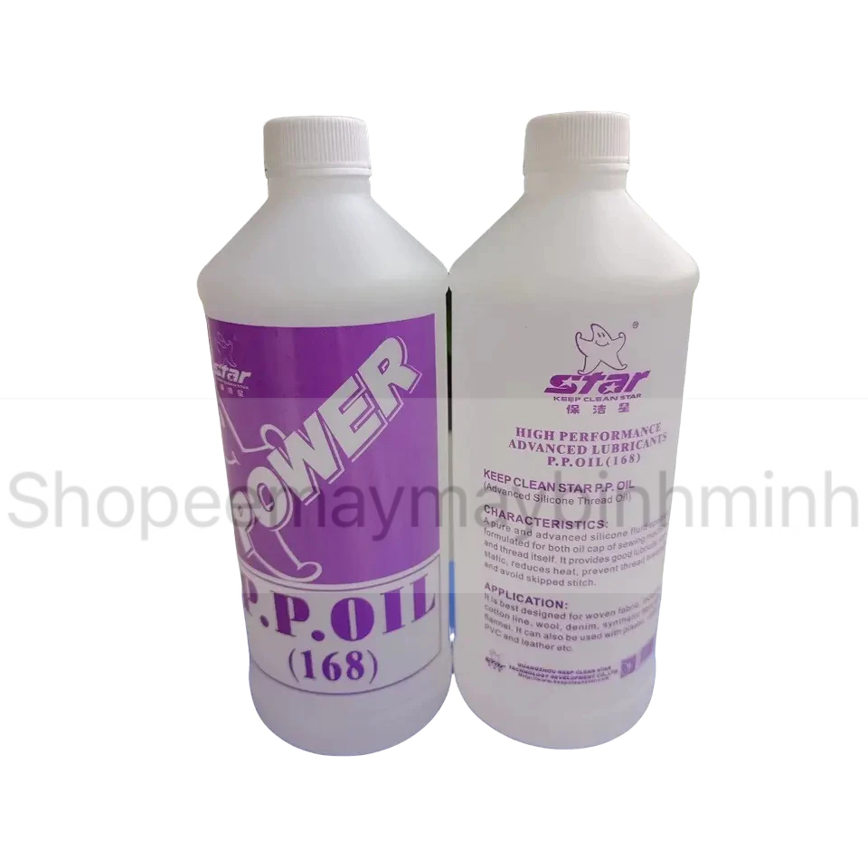 Dầu bôi trơn chỉ 168 (Chai 1 lít) được sử dụng trong ngành may mặc (GIÁ 1 CHAI)