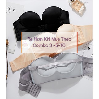 [SỈ] Áo lót cup ngực không dây chống tụt mặc áo hở vai AS052 Cài Trước