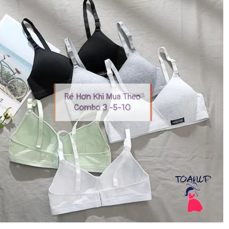 ( forrm bé tăng 1 size)Áo ngực nữ cotton không gọng gợi cảm mã ANM-01