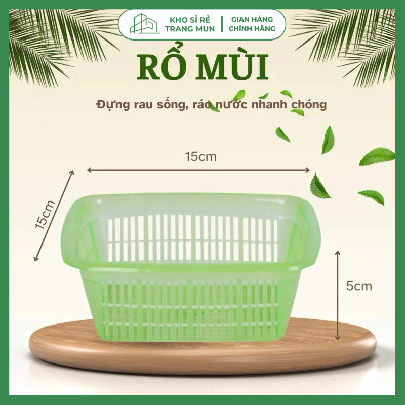 Rổ nhựa đựng rau mùi,rau sống để bàn trong nhà hàng,quán ăn,rổ nhựa nhỏ gọn tiện lợi