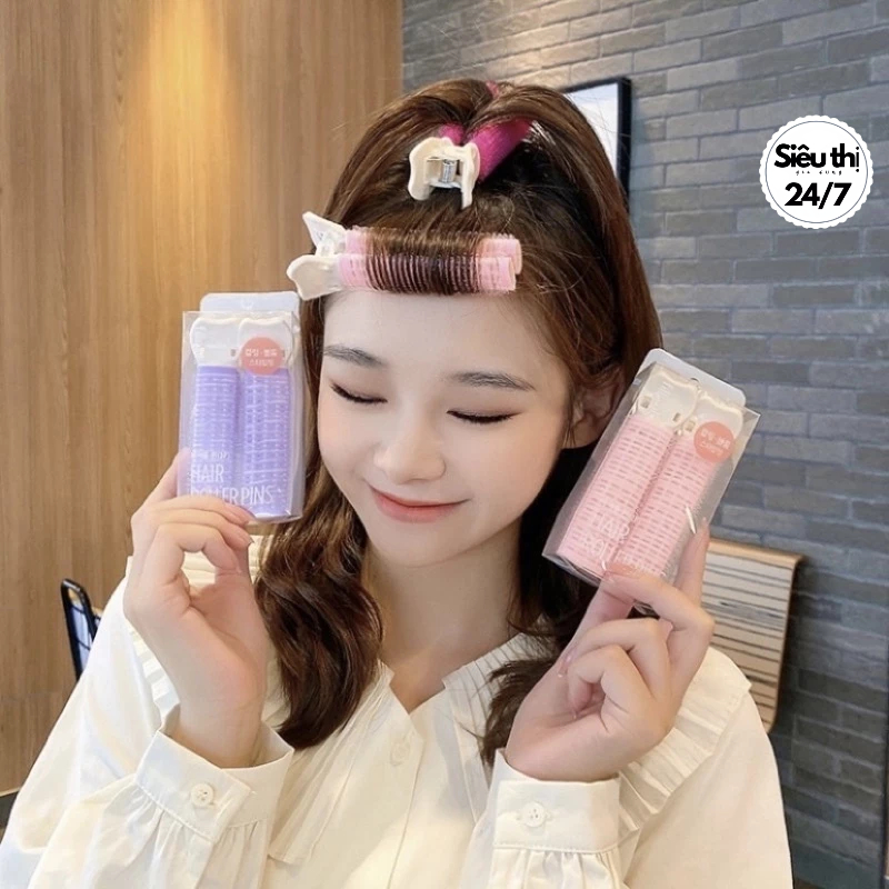 Kẹp Tóc Cố Định Mái Làm Phồng Chân Tóc Mềm, Lô Uốn Tóc Xoăn Bồng Bềnh Phong Cách Hàn Quốc 88809