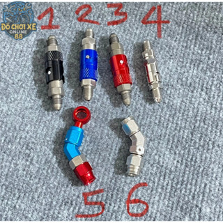   X ã Lỗ  Đầu Ngắt Dây Dầu Brembồ Đủ Màu Đầu 45 Độ _GP 2024 >>>Gắn Cho Dây Dầu Hel Inox 304.Gắn như Zin lun nhé Ae!! 