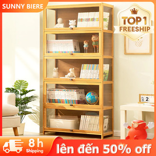  SUNNY BIERE Tủ sách Kệ để đồ 5 4 tầng Kệ bếp đa năng Tủ sách nhiều tầng decor phòng khách 
