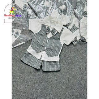   CT-GILE  Bộ công tử gilee cho bé trai phong cách vest  dễ thương lịch sự 7-15kg 