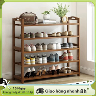 LACCOHUG giá để giày 7 tầng bằng gỗ Kệ giày gỗ chắc chắn bền đẹp thiết kế đẹp tiết kiệm diện tích