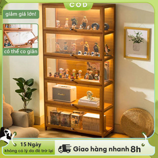 LACCOHUG Tủ trưng bày bằng  tủ Kính Trong Suốt  kính dễ dàng cài đặt khách phòng tắm ban công