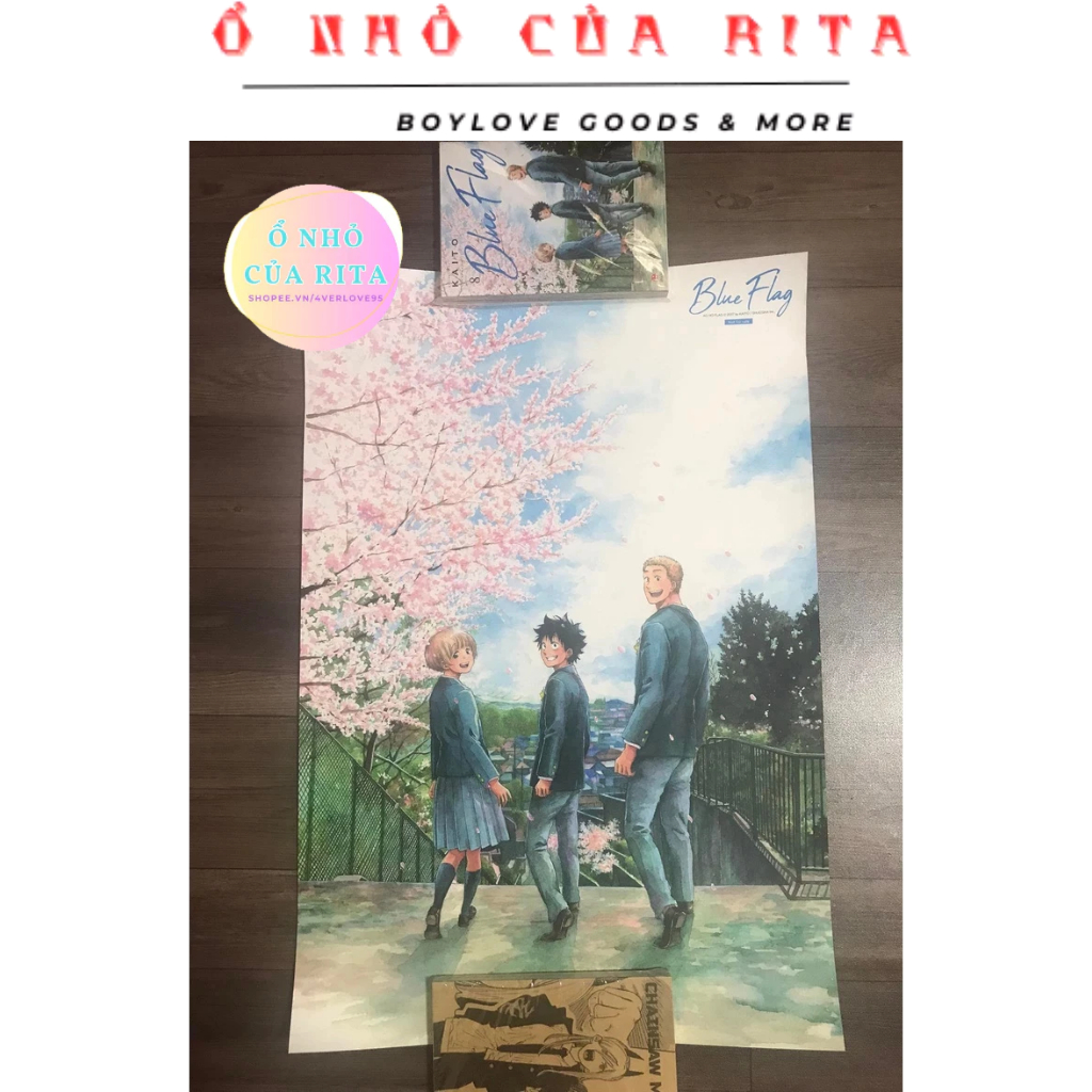 [Phụ Kiện BL] Thẻ Bookmark Blue Flag 1 2 3 4 5 6 7 8 - Ổ Nhỏ Của RiTa