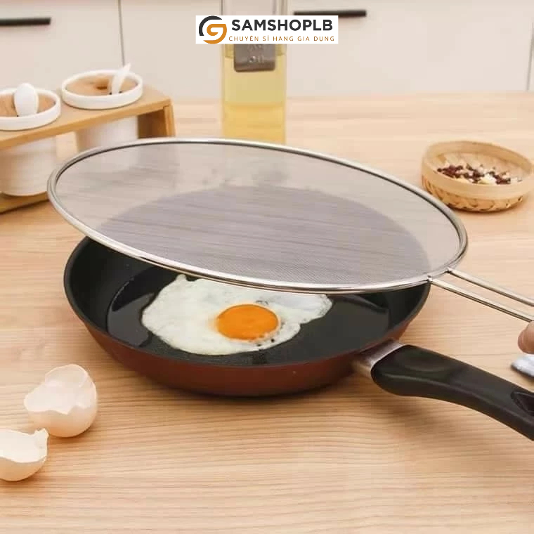 Nắp Chảo Chống Bắn Dầu Mỡ 29cm - Tiện Lợi, An Toàn Khi Nấu Nướng