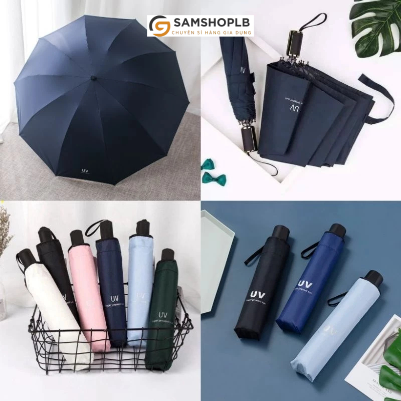 Ô Dù Gấp Gọn Tiện Lợi - Che Nắng, Che Mưa, Chống Tia UV
