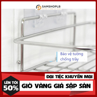 Kệ góc dán tường kèm miếng dán cực chắc