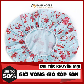 Mũ Tắm Trùm Đầu, Mũ Chụp Tóc Khi Tắm Dễ Thương Nhiều Hình - Mũ Nilon Trùm Đầu Tránh Ướt Tóc