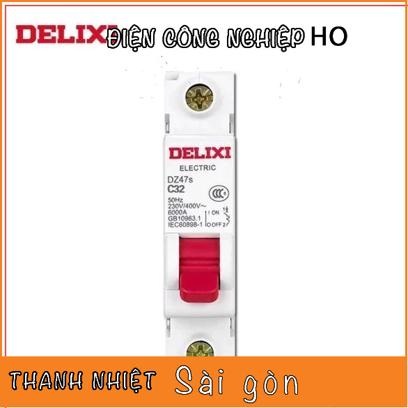 Aptomat DZ47s C1P 10A, 16A, 20A, 32A, 40A, 63A Thương Hiệu DELIXI