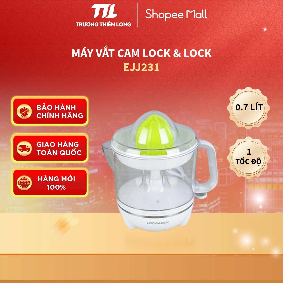 EJJ231 - Máy Vắt Cam Lock&Lock 40W EJJ231