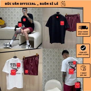  Bộ Quần Áo Nam Phối Chữ Cánh Chim Sau Lưng Mix Quần Lưới Siêu Nét_Bộ Quần Đùi Nam Chất Vải Mát Chất Đẹp 