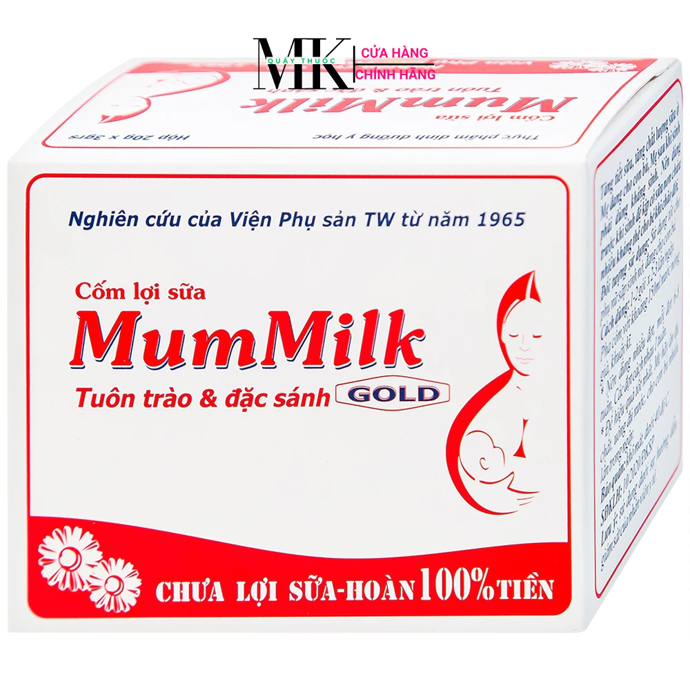 Cốm lợi sữa Mum Milk GOD HEALTH tăng tiết sữa, tăng chất lượng sữa (20 gói x 3g)