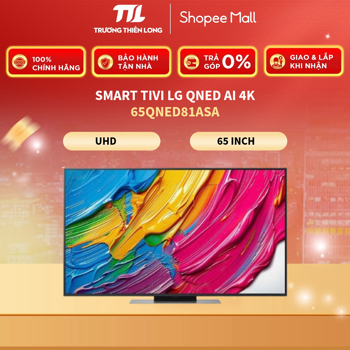 65QNED81ASA - Smart Tivi LG QNED AI 4K 65 Inch 65QNED81ASA