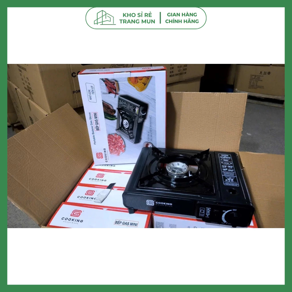 Bếp gas mini tiện lợi, bếp gas du lịch ăn lẩu, nướng dễ dàng mang theo