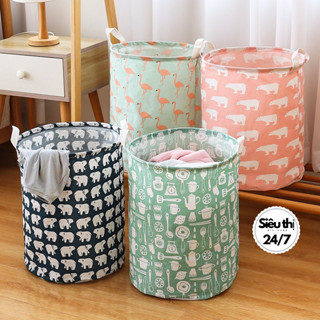  ❌RẺ VÔ ĐỊCH❌ Giỏ Vải Đựng Đồ Đa Năng Sọt Vải Để Quần Áo Vải Bố Chống Thấm 88088 SIÊU THỊ 24 7 
