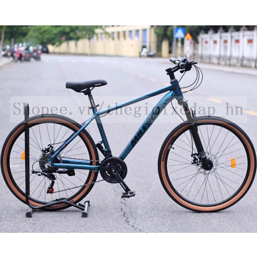 Xe Đạp Địa Hình MTB MILESCO K30 Khung Nhôm 46.5cm Sơn Tĩnh Điện, Bộ Đề & Tay Bấm Xả Shimano 21 Tốc Độ, Vành Nhôm 26inch