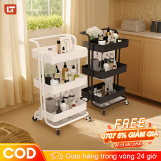 [Miễn phí vận chuyển]Xe Đẩy Spa 3/4/5 tầng Kệ để đồ bỉm sữa Đủ 3 Màu Thiết Kệ sách có bánh xe đẩy