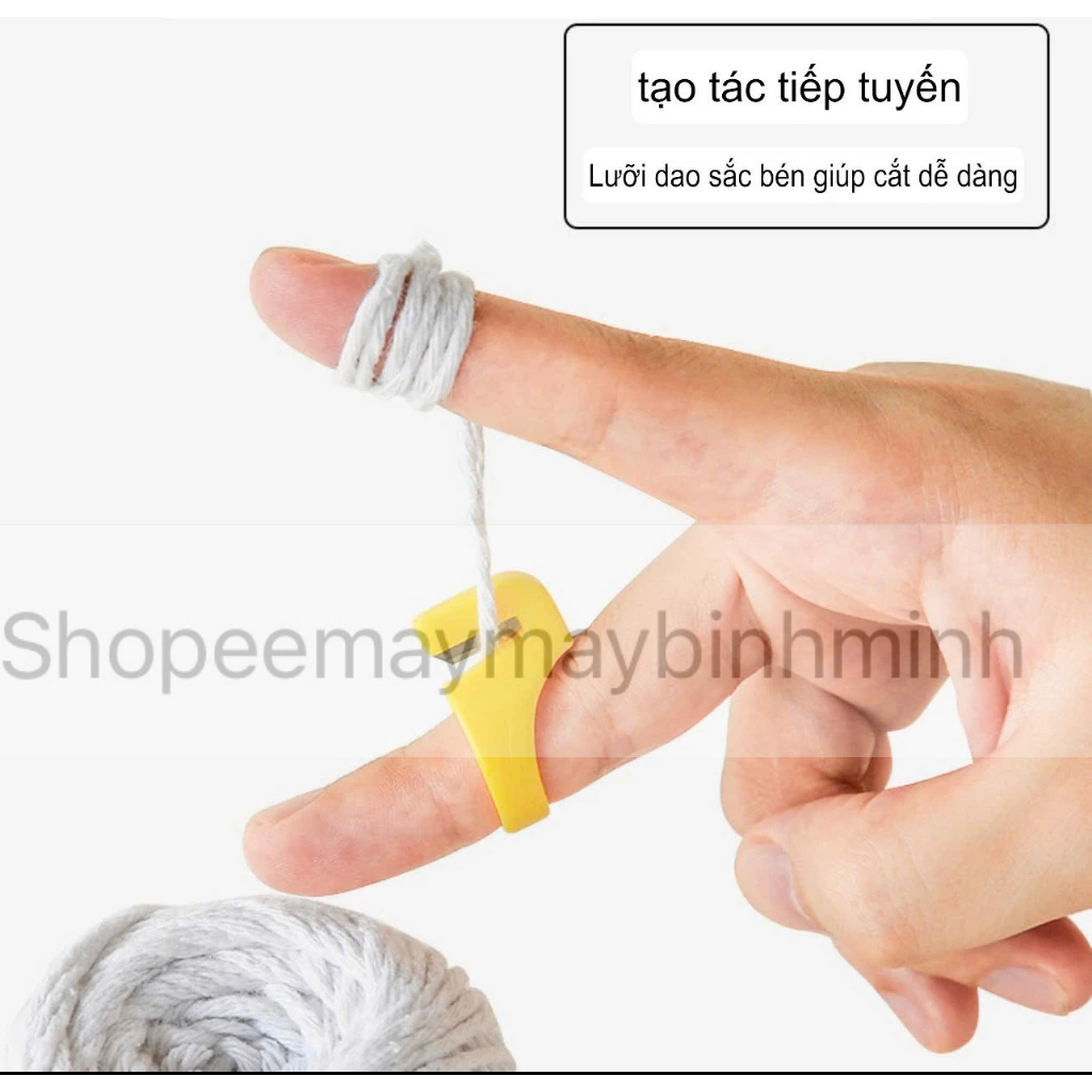 Nhẫn cắt chỉ xỏ ngón dùng trong ngành may mặc