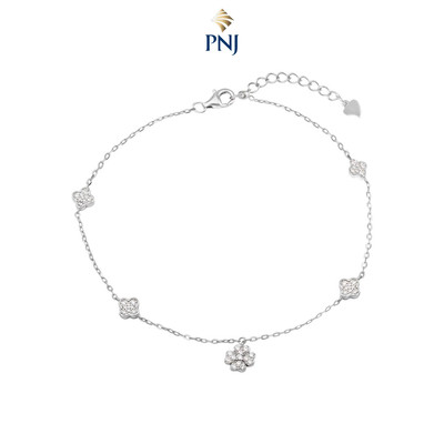 Lắc chân Bạc đính đá STYLE By PNJ XMXMW060178