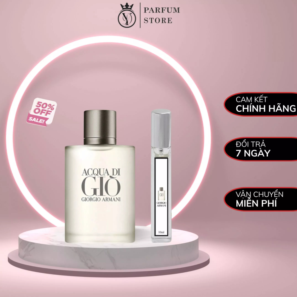 Nước hoa nam Giorgio Armani Acqua Di Gio Pour Homme tươi mát, trẻ trung 10ml