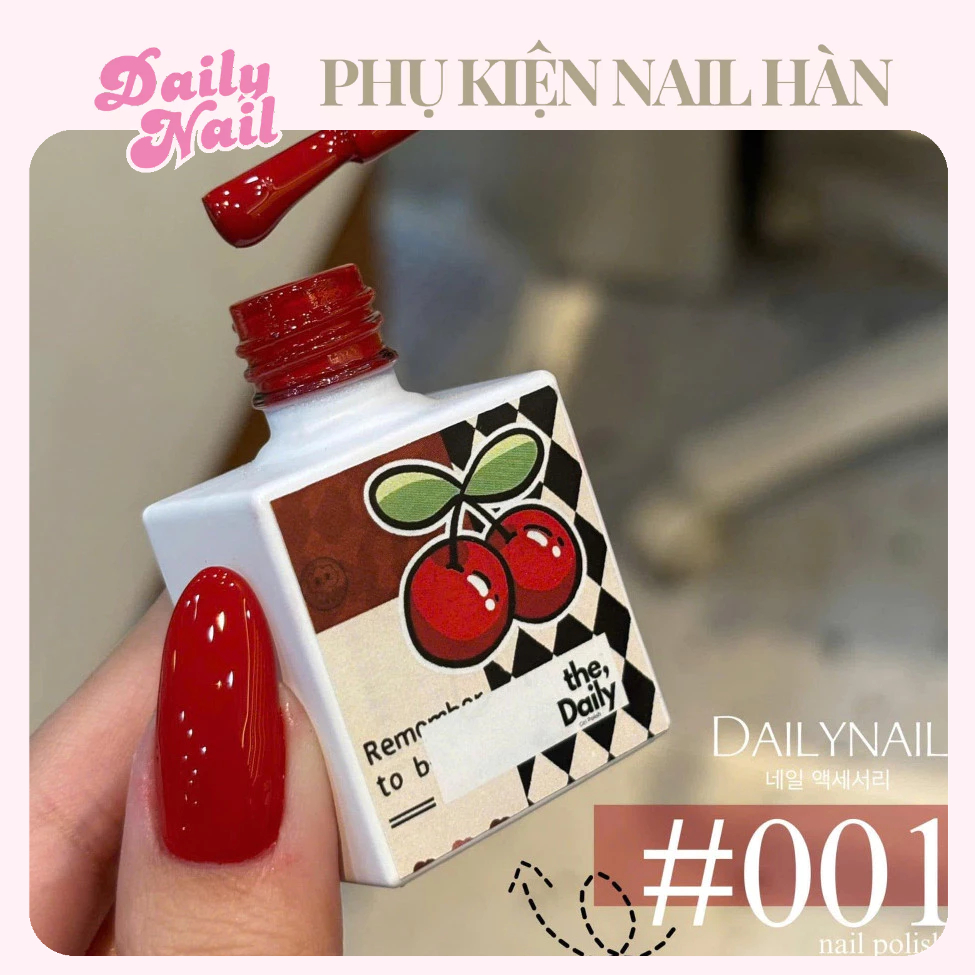 Sơn Gel Đỏ Cherry The Daily - Đồ Nail Daily 💅🏻