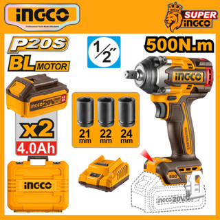 Máy siết bulong dùng pin 20v ingco không chổi than - lực siết 500n/m ciwli2050