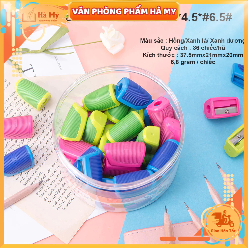 Combo 5 Cái Chuốt Gọt bút chì mini 1 Lỗ Deli E0520