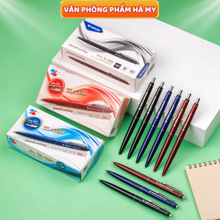 Hộp 20 Cây Bút bi Thiên Long TL-031 Ngòi 0.5mm Kim loại mạ crom, kiểu dáng hiện đại