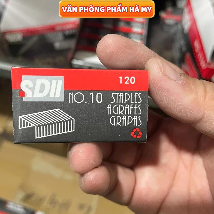 Combo 10 Hộp Kim bấm số 10 SDI Thép không gỉ khá cứng cáp