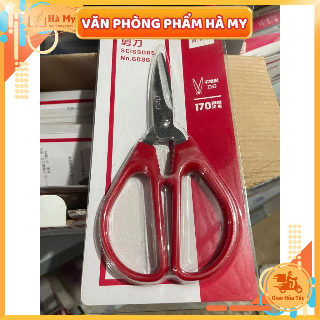 Kéo văn phòng 170mm Deli 6036