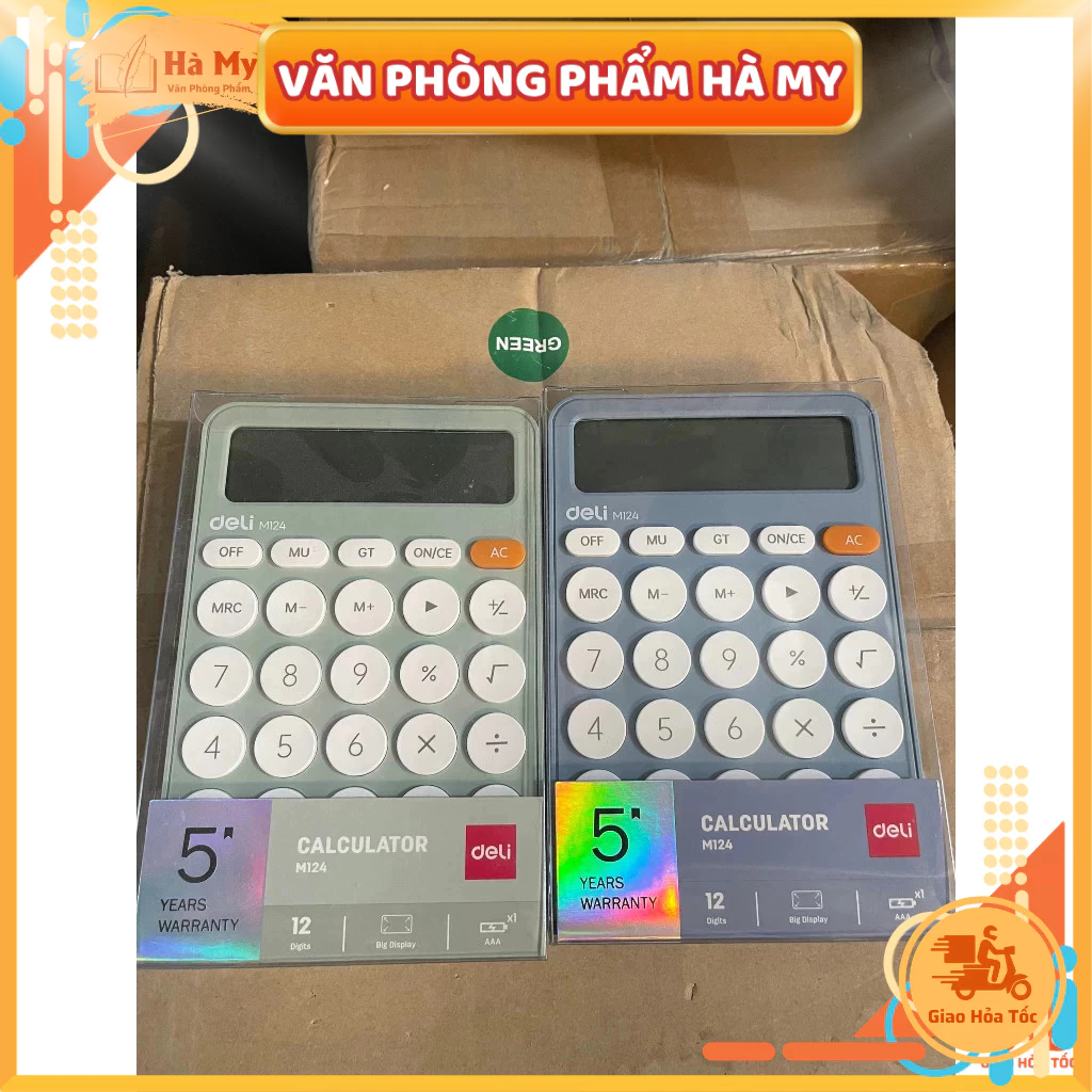 Máy tính 12 số Deli EM124