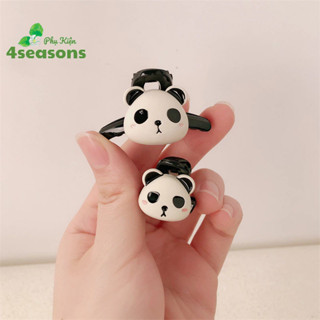  Kẹp tóc mái mini đính charm Gấu Trúc cực đáng yêu H45 