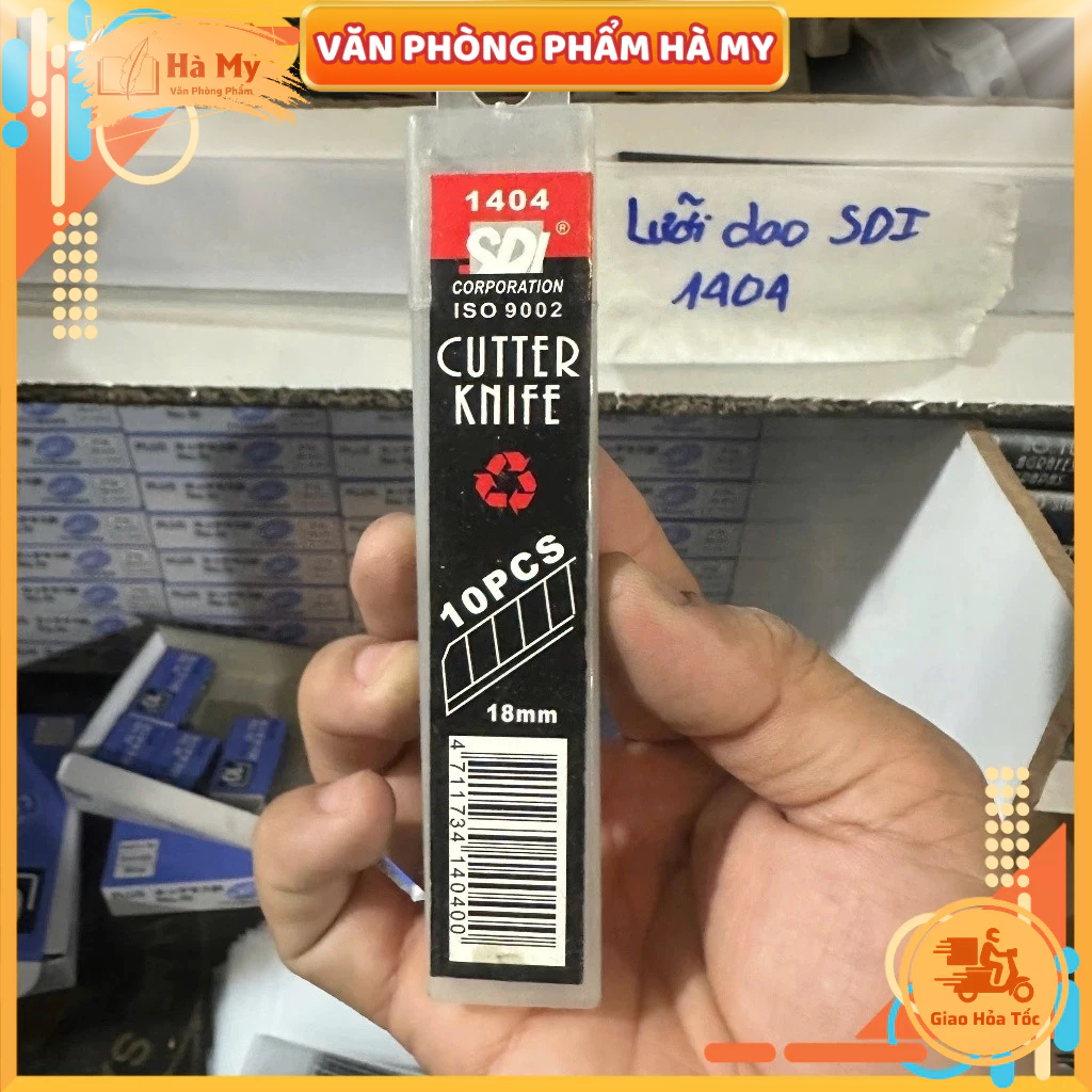1 Hộp 10 Lưỡi dao rọc giấy SDI