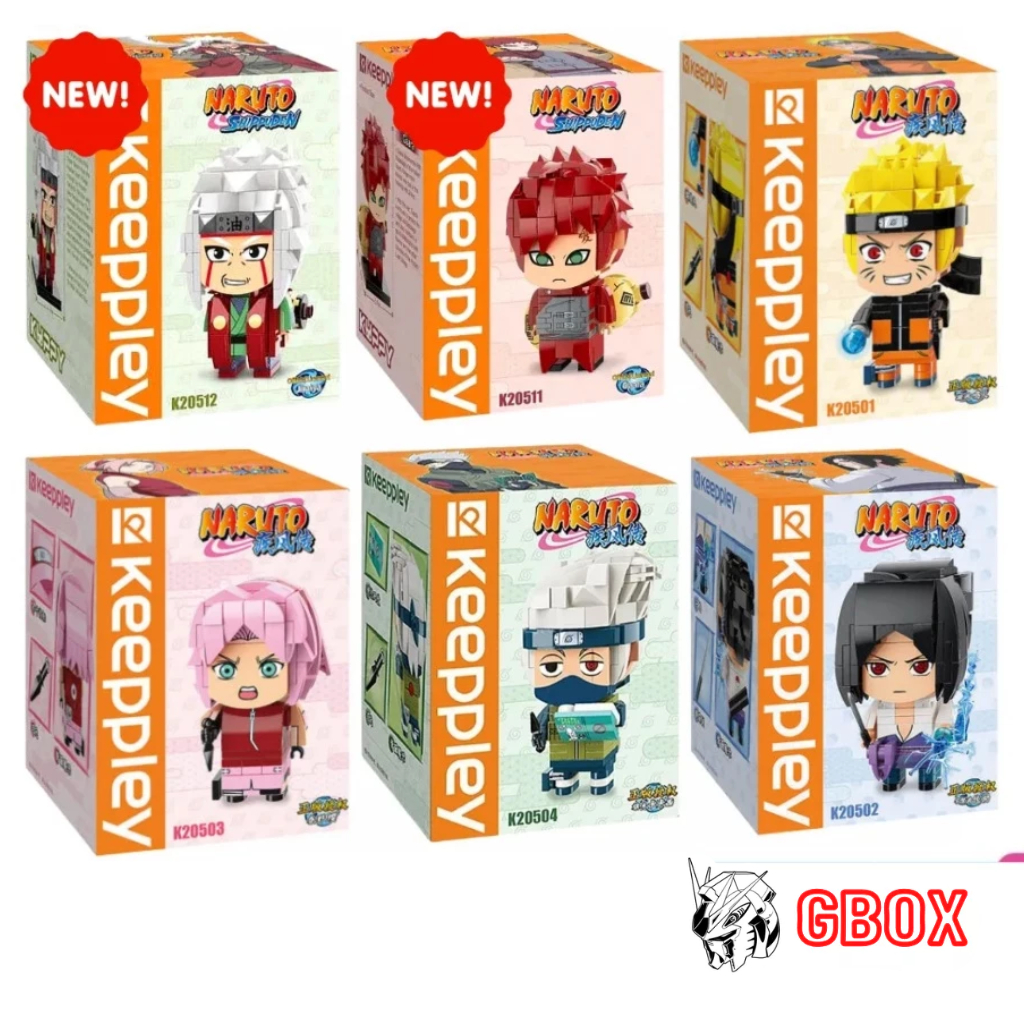 Đồ chơi lắp ráp Keeppley Naruto Sasuke Jiraiya Gaara Sakura Kakashi K20501- K20502 - K20503 - K20504