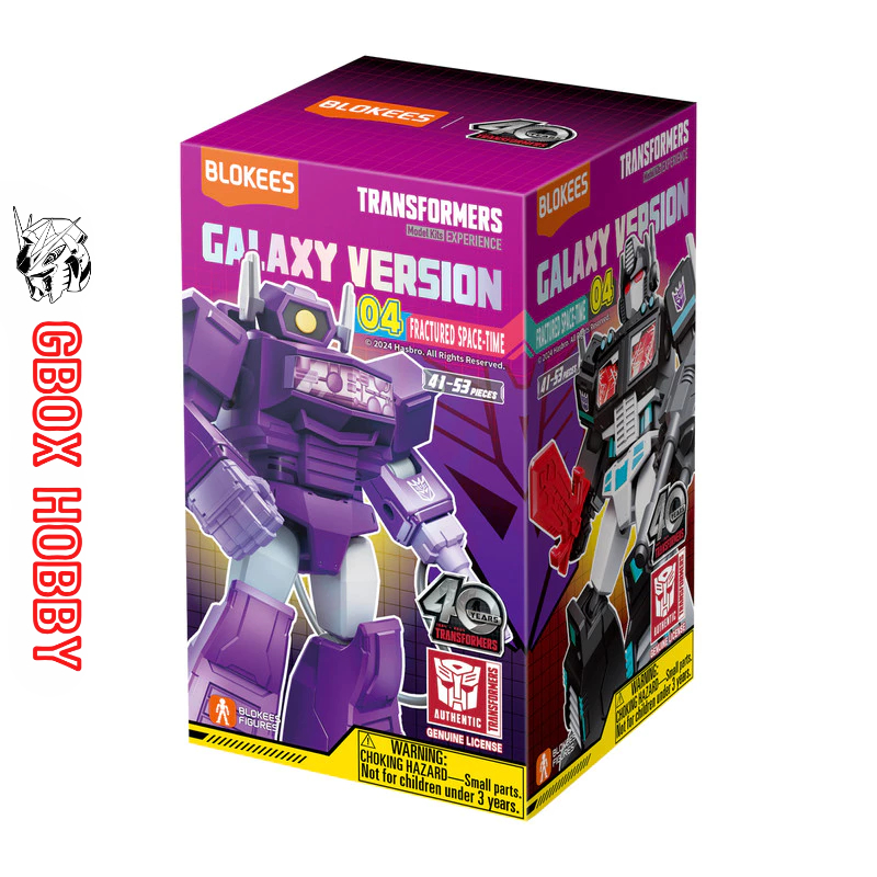 Mô hình Transformers Blokees Figures Transformers Galaxy Version 04 Fractured Space-Time hộp mù lắp 