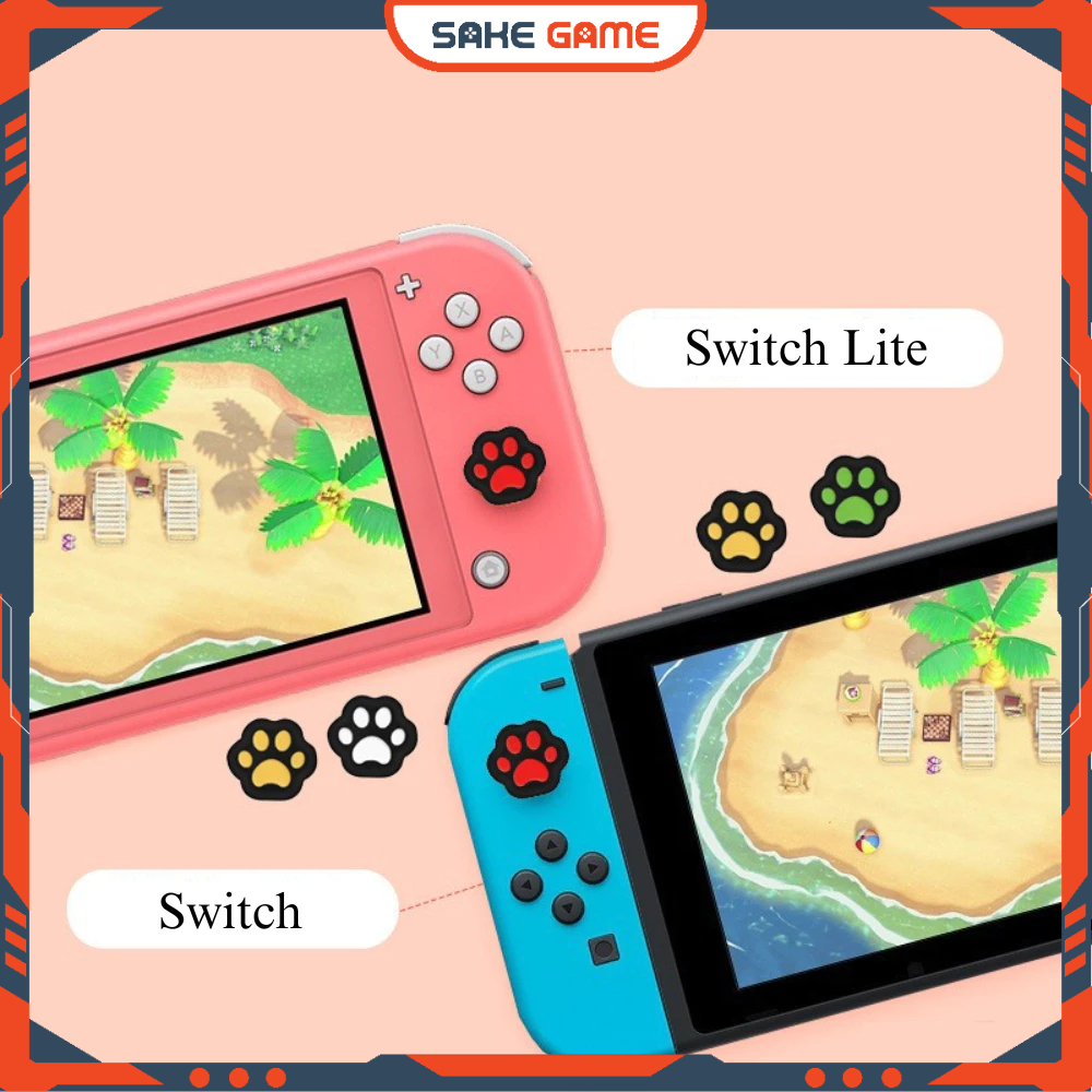 Núm Bọc Analog Nintendo Switch Chân Mèo Móng Vuốt Núm Bọc Analog Switch Chân Mèo Bọc Joycon Switch C