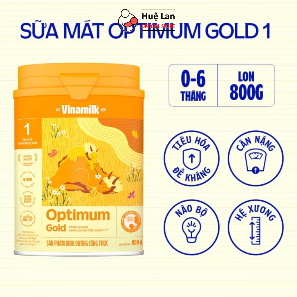 Sữa bột Vinamilk Optimum Gold 1 - Hộp 800g
