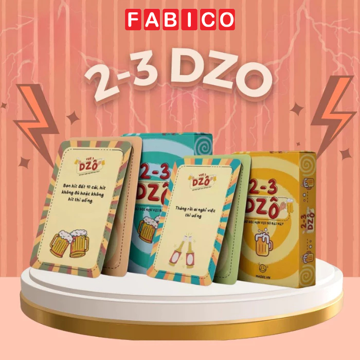 Bộ bài Party Game 2-3 Dzô 35 lá, bộ bài nhậu độc đáo và thú vị trong các buổi tụi họp bạn bè