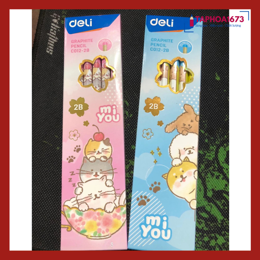 Bút Chì Gỗ Deli C012-2B Đẹp (Hộp 12 Chiếc)