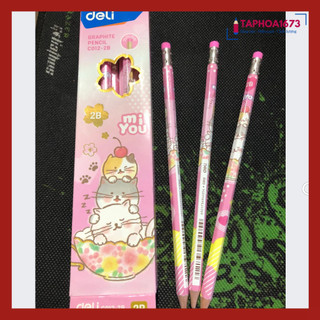 Bút Chì Gỗ Deli C012-2B Đẹp (Hộp 12 Chiếc)