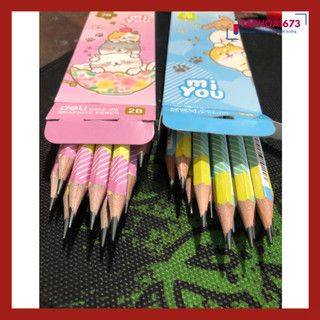 Bút Chì Gỗ Deli C012-2B Đẹp (Hộp 12 Chiếc)