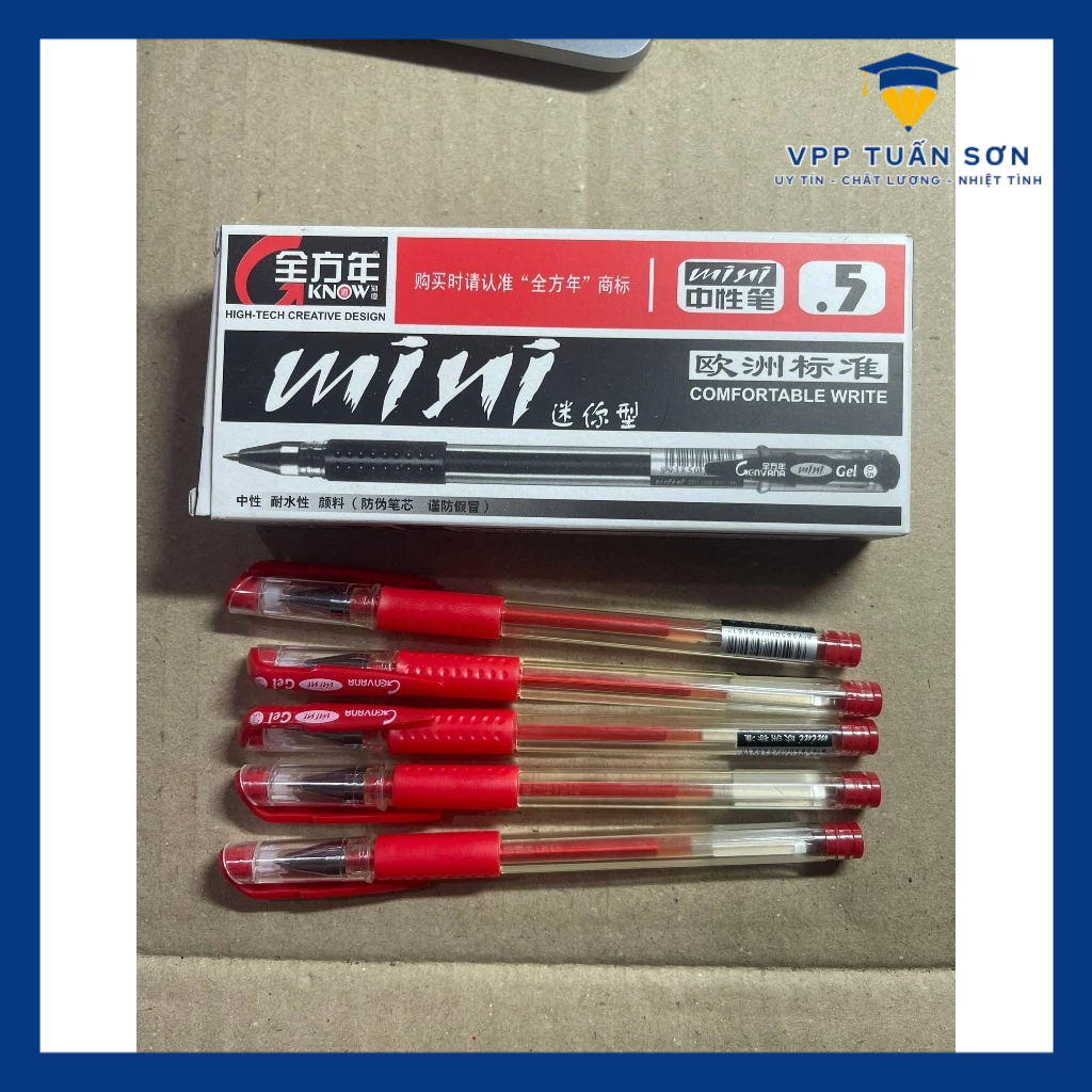 Bút Bi Nước Mini Nét 0.5mm Các Màu (Hộp 12 Cái) Đẹp