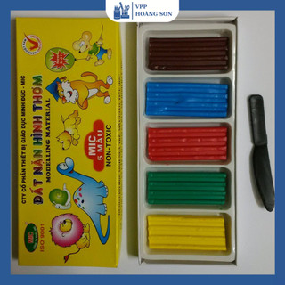 COMBO 2 Hộp Đất Nặn Mic Hình Thơm 5 Màu