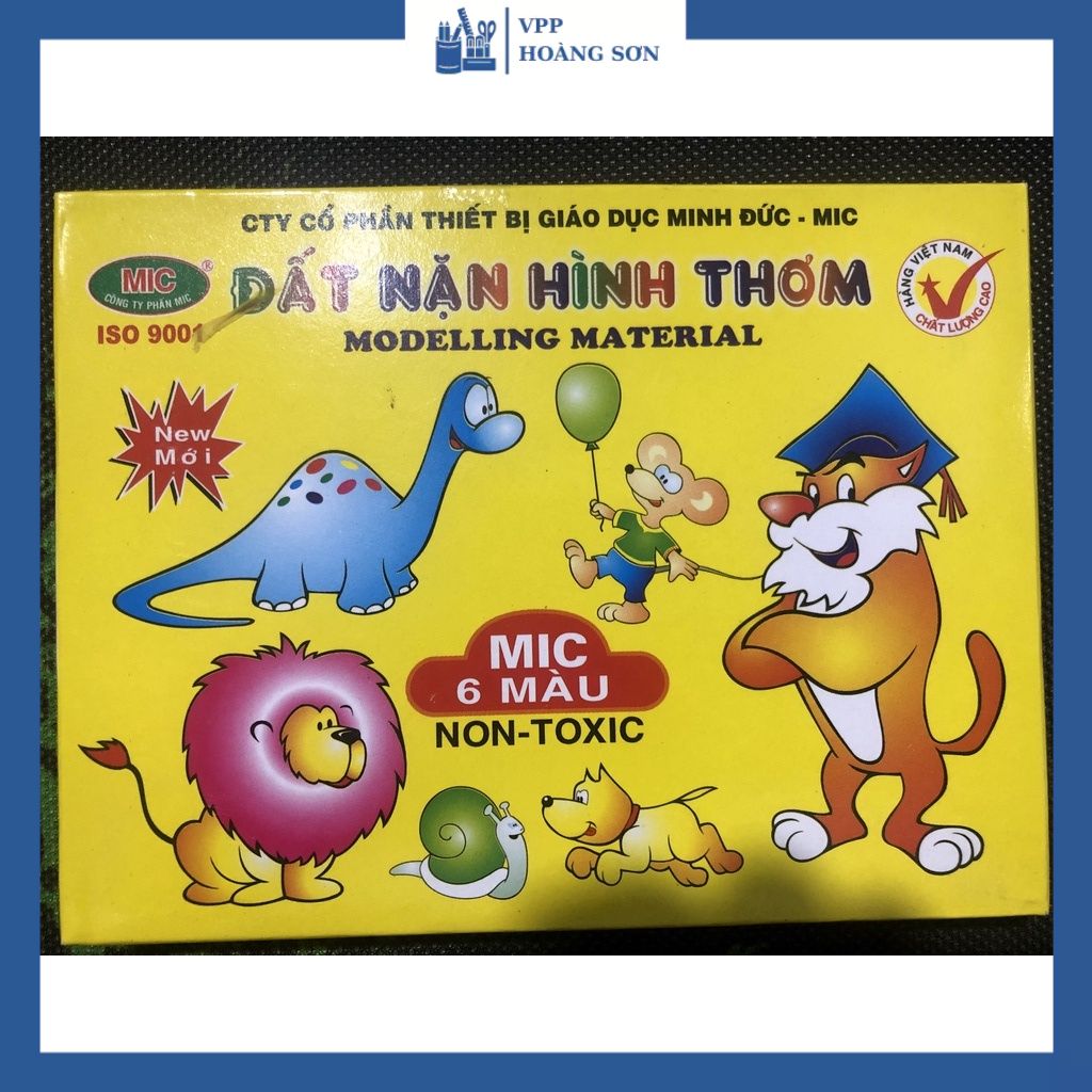 COMBO 2 Hộp Đất Nặn Mic Hình Thơm 6 Màu