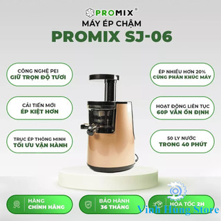 Máy ép chậm Hurom HU-19SGM,  Promix SJ 06 dòng máy ép chậm cao cấp - Bảo hành  3 năm
