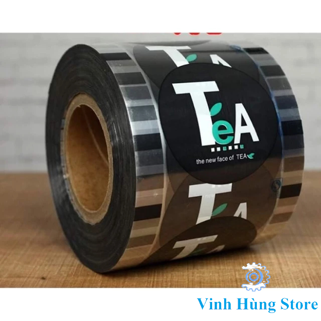 Cuộn màng dập ly, màng cốc trà sữa - Chữ TEA