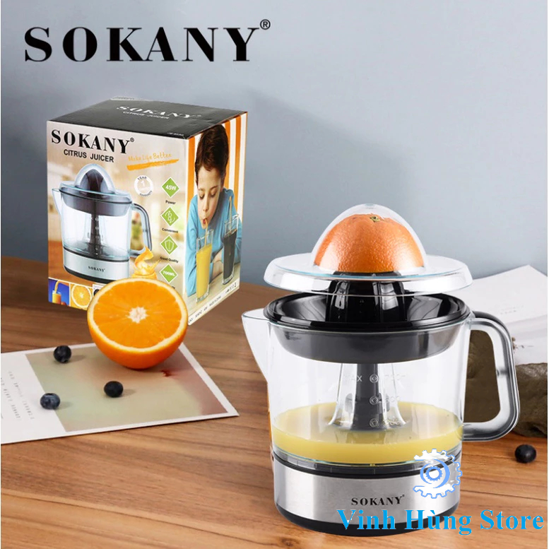 Máy ép cam tự động bằng điện Sokany